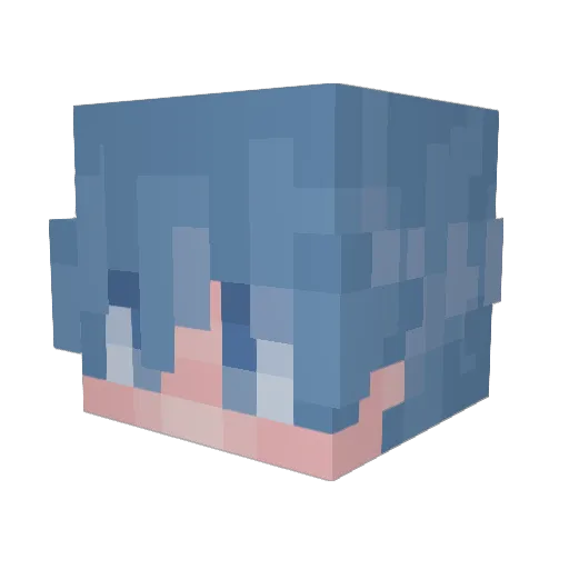 Slupsi Minecraft avatar head, 3D render