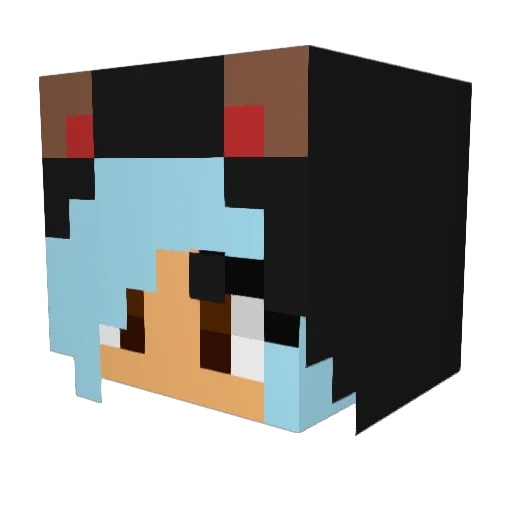 Slurg_ Minecraft avatar head, 3D render