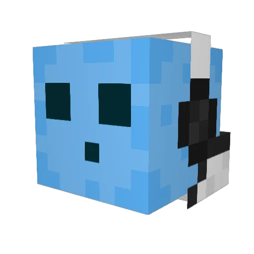 Slurify Minecraft avatar head, 3D render