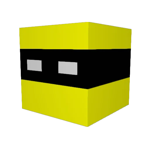 Slurknoelbart Minecraft avatar head, 3D render