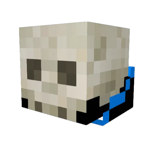 Slurpathism Minecraft avatar head, 3D render