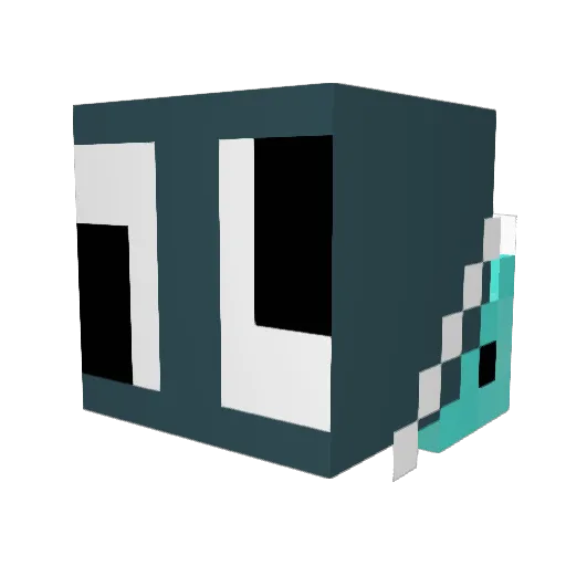SlurpeeGMD Minecraft avatar head, 3D render