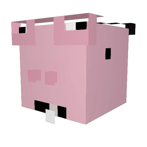 SlurpeeMC Minecraft avatar head, 3D render