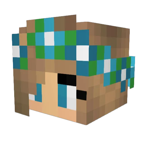 Slurpie32 Minecraft avatar head, 3D render