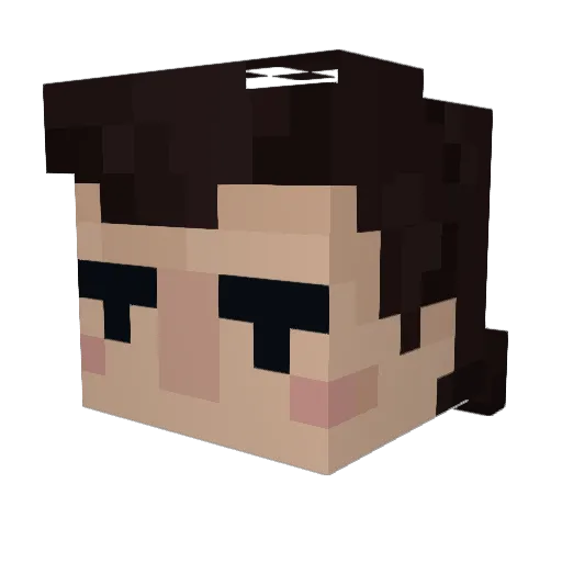 Slurppppp Minecraft avatar head, 3D render