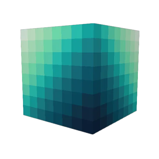 Slurpy Minecraft avatar head, 3D render