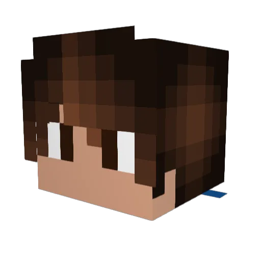 Slurpyduels Minecraft avatar head, 3D render