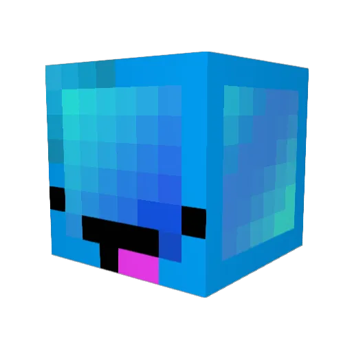 Slushii2002 Minecraft avatar head, 3D render