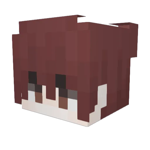 SlushlyBestMCYT Minecraft avatar head, 3D render