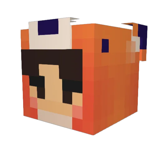 SlushyRushy Minecraft avatar head, 3D render
