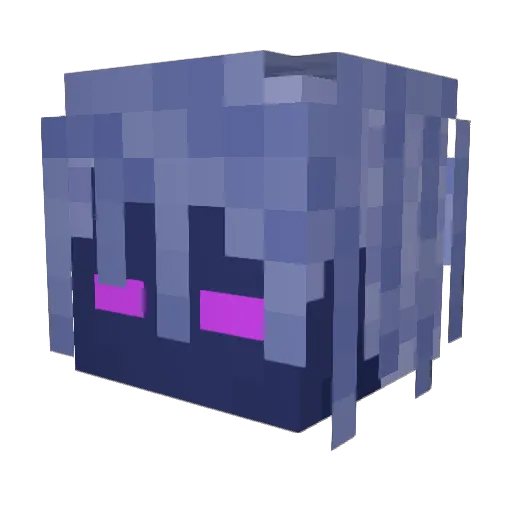 SlushyX2 Minecraft avatar head, 3D render