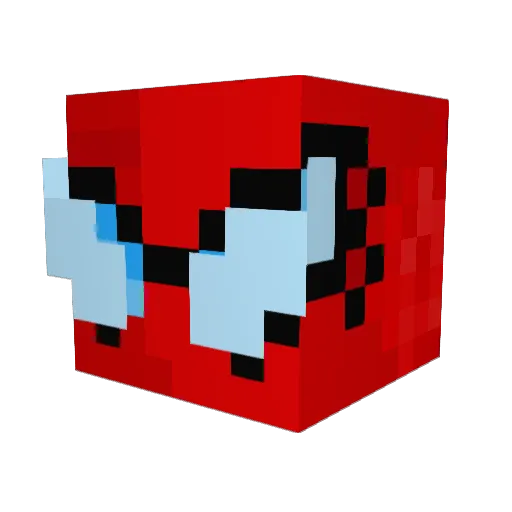 Slushyfoot Minecraft avatar head, 3D render