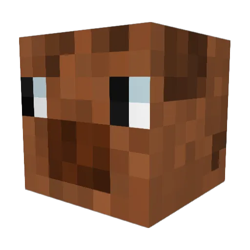Sluxyr Minecraft avatar head, 3D render