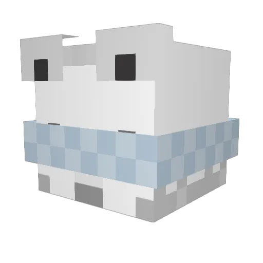 Slwilo Minecraft avatar head, 3D render