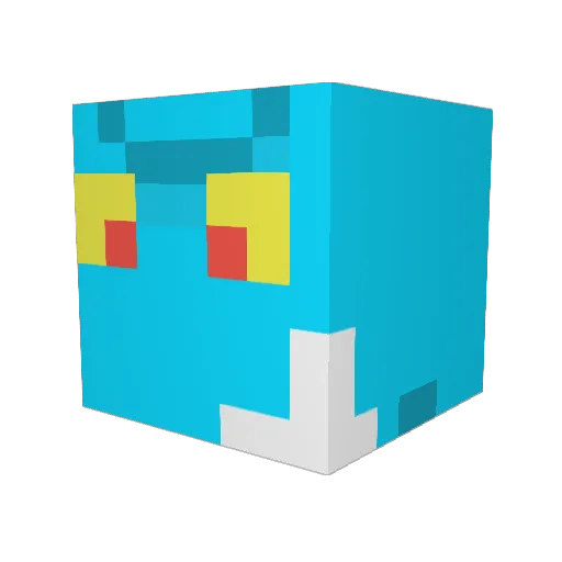 SlyBeetle54 Minecraft avatar head, 3D render