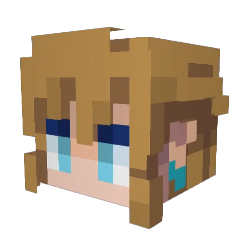 SlyGaming517 Minecraft avatar head, 3D render