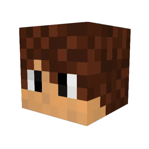SlyTheClutch Minecraft avatar head, 3D render