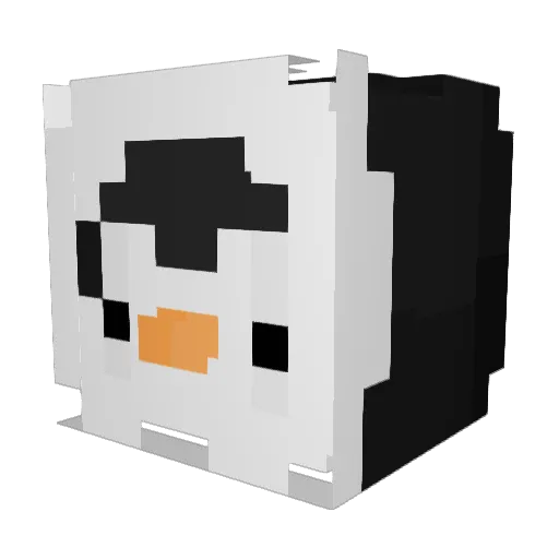 Slyeer Minecraft avatar head, 3D render