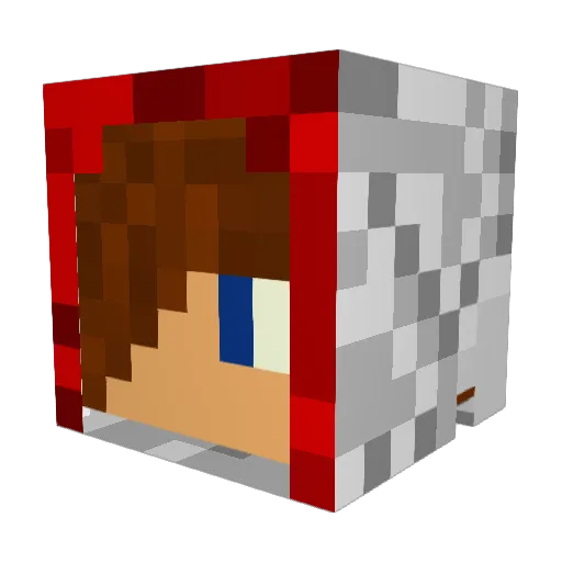 Slyfer900 Minecraft avatar head, 3D render