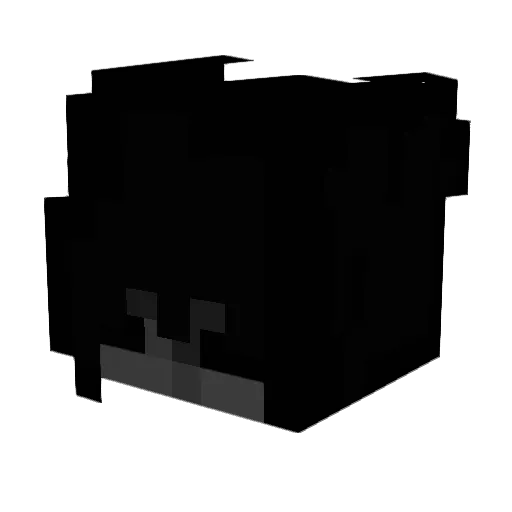 Slykm Minecraft avatar head, 3D render