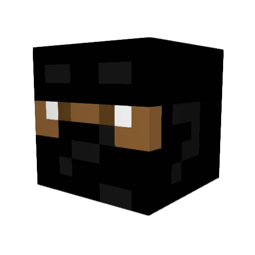 Slykx Minecraft avatar head, 3D render