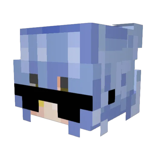 Slyme_0 Minecraft avatar head, 3D render