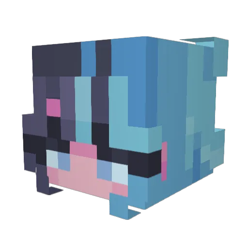Slypolar Minecraft avatar head, 3D render