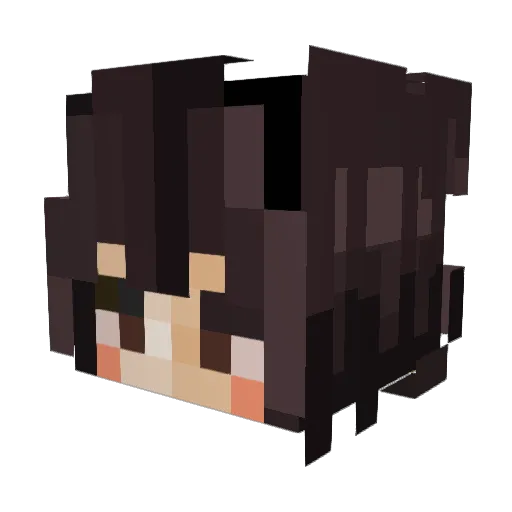 Slyralis Minecraft avatar head, 3D render
