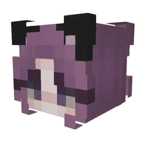 Slyran Minecraft avatar head, 3D render
