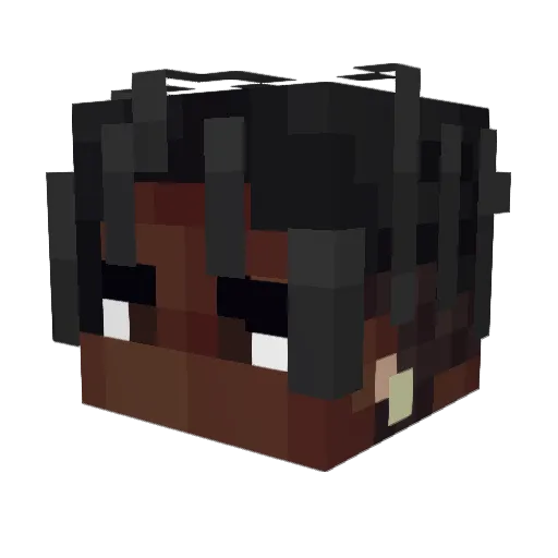 Slyrrel Minecraft avatar head, 3D render