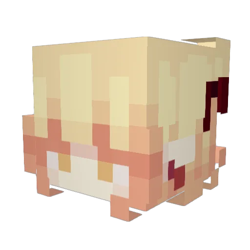 Slyther28 Minecraft avatar head, 3D render