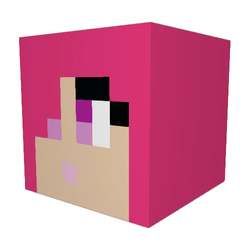 SlytherWar Minecraft avatar head, 3D render