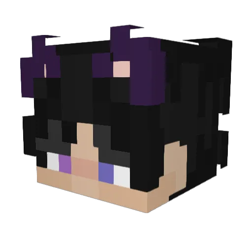 Slytheriss Minecraft avatar head, 3D render