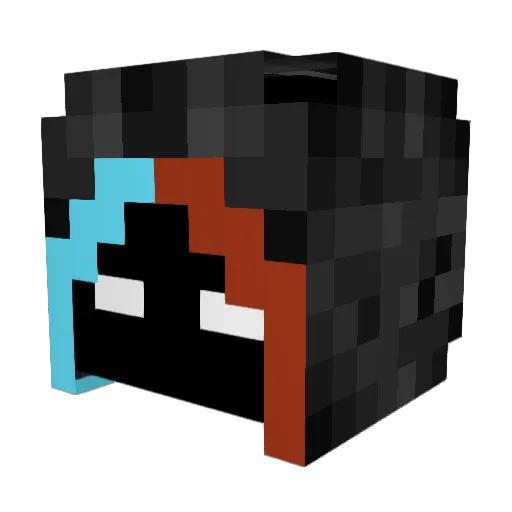 Slytur Minecraft avatar head, 3D render
