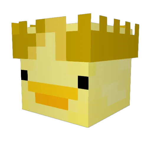 Slyuff Minecraft avatar head, 3D render