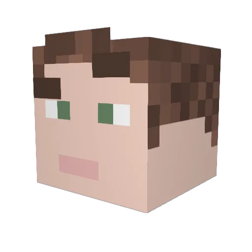 Sm0keBreak Minecraft avatar head, 3D render