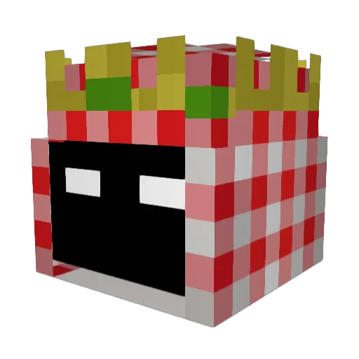 Sm0keDog Minecraft avatar head, 3D render
