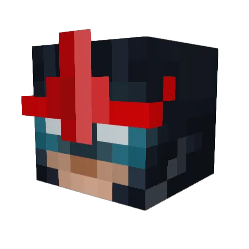 Sm0lKn1ghtwithin Minecraft avatar head, 3D render