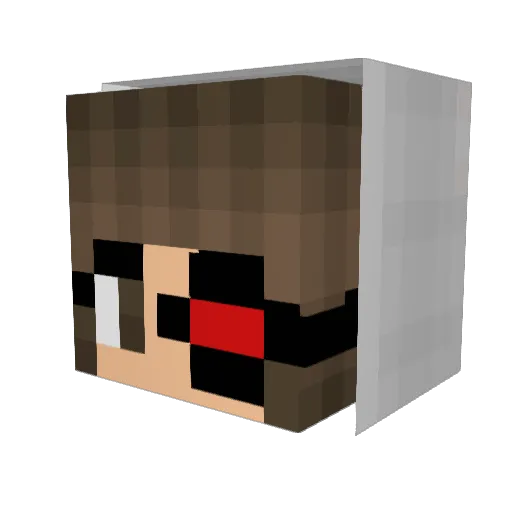 Sm0lLk1 Minecraft avatar head, 3D render