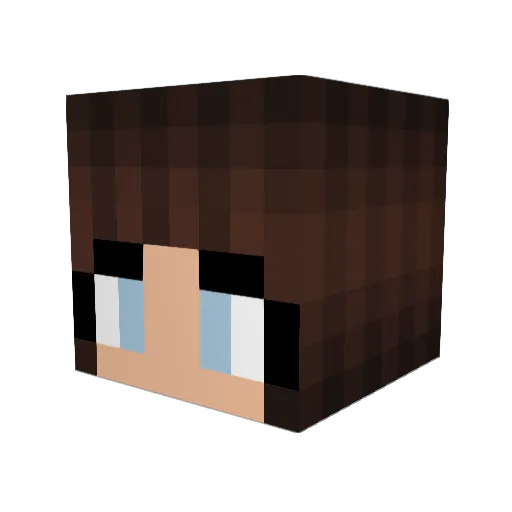 Sm1l3xD Minecraft avatar head, 3D render