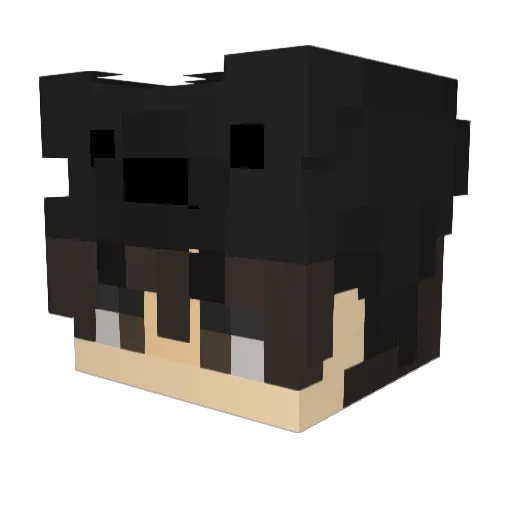 Sm3o Minecraft avatar head, 3D render