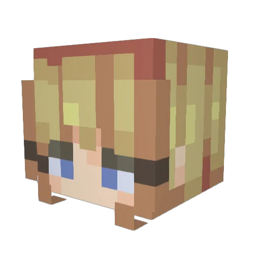 Sm4llgum Minecraft avatar head, 3D render
