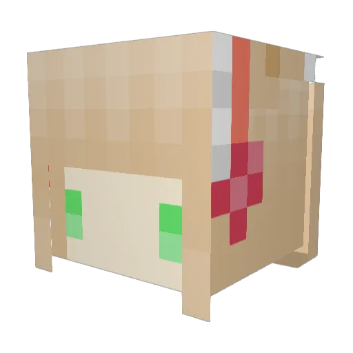 SmIrK1997 Minecraft avatar head, 3D render
