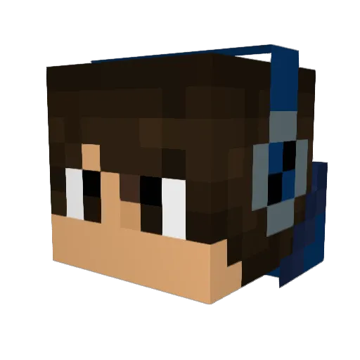 SmOkeyi Minecraft avatar head, 3D render