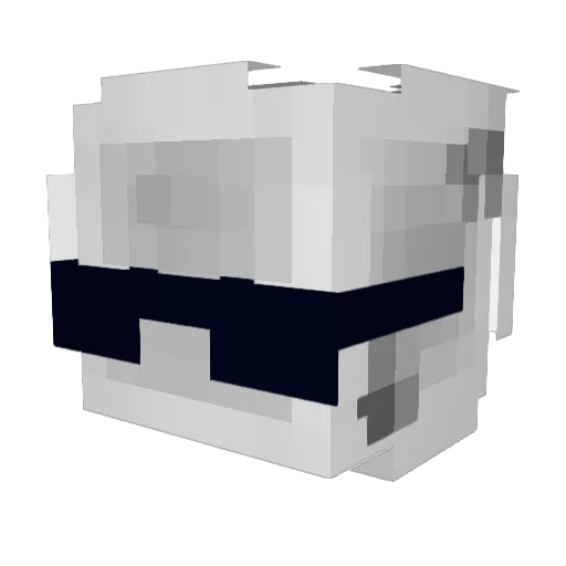 SmVe3 Minecraft avatar head, 3D render