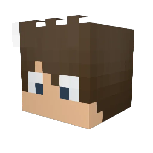 Smaart Minecraft avatar head, 3D render