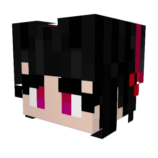 Smacce Minecraft avatar head, 3D render