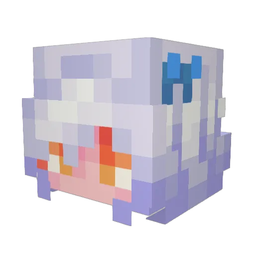 SmacePupper Minecraft avatar head, 3D render