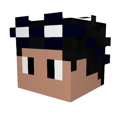 Smadad Minecraft avatar head, 3D render