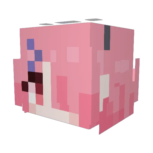 Smaecicle Minecraft avatar head, 3D render